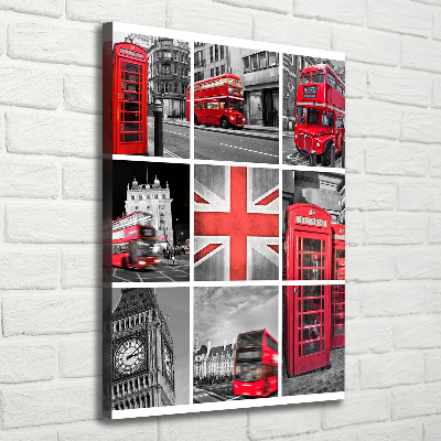Foto obraz canvas pionowy Kolaż Londyn
