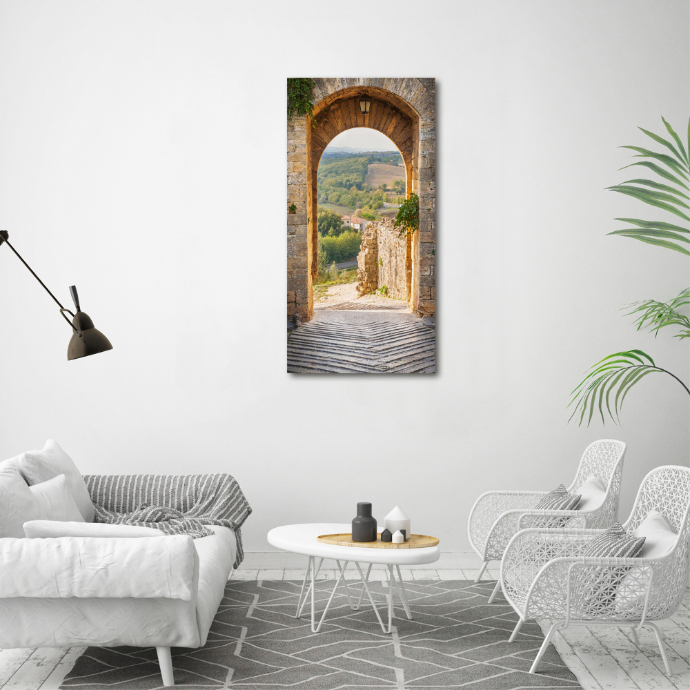 Foto obraz na płótnie pionowy Toskania Włochy