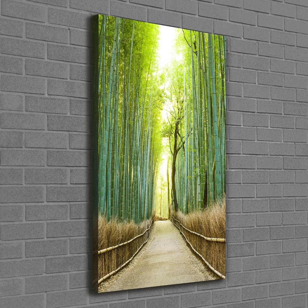 Foto obraz na płótnie pionowy Las bambusowy
