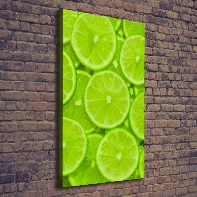 Nowoczesny obraz canvas na ramie pionowy Limonki