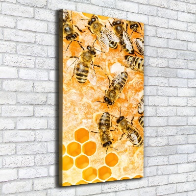 Foto obraz na płótnie pionowy Pracujące pszczoły