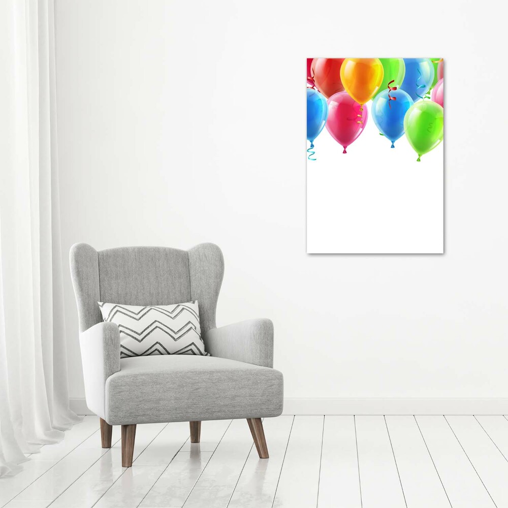 Foto obraz na płótnie pionowy Kolorowe balony