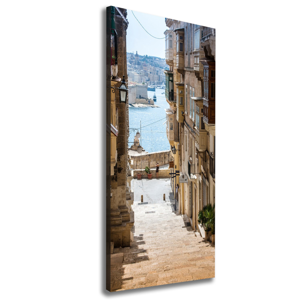 Foto obraz na płótnie pionowy Uliczki na Malcie