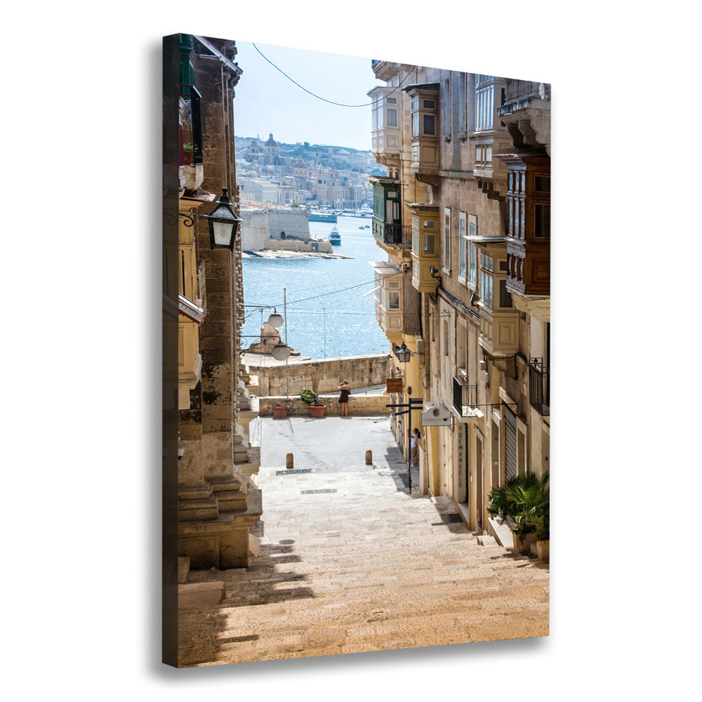 Foto obraz na płótnie pionowy Uliczki na Malcie