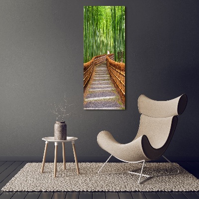 Foto obraz na płótnie pionowy Las bambusowy