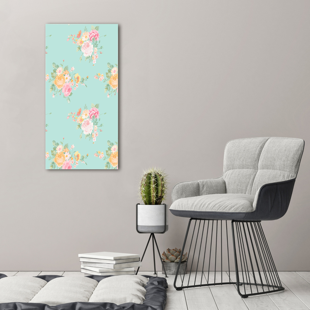Nowoczesny fotoobraz canvas na ramie pionowy Kwiaty