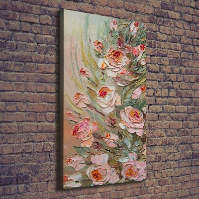 Foto obraz drukowany na płótnie pionowy Róże