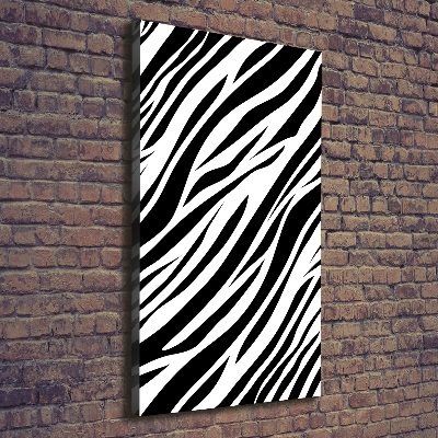 Foto obraz na płótnie do salonu pionowy Zebra tło