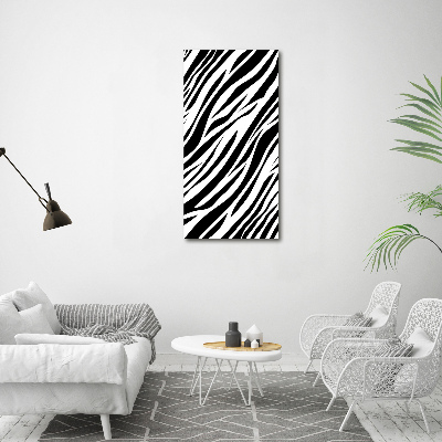 Foto obraz na płótnie do salonu pionowy Zebra tło
