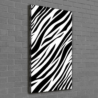 Foto obraz na płótnie do salonu pionowy Zebra tło