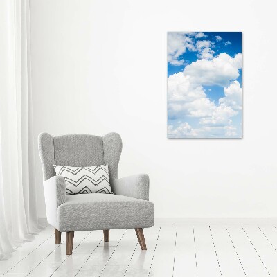 Foto obraz na płótnie pionowy Chmury na niebie