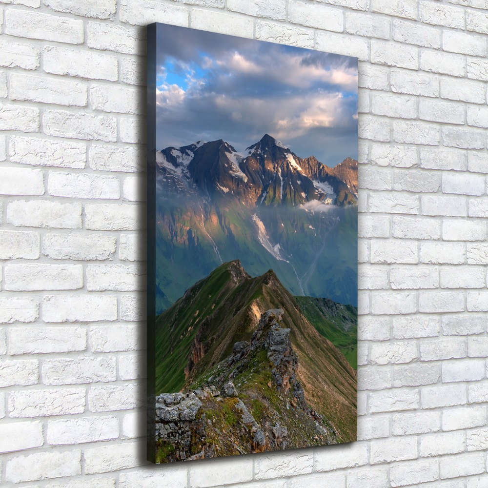 Foto obraz na płótnie pionowy Górskie szczyty