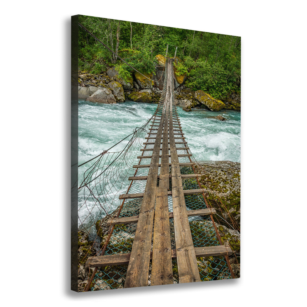 Foto obraz canvas pionowy Most wiszący