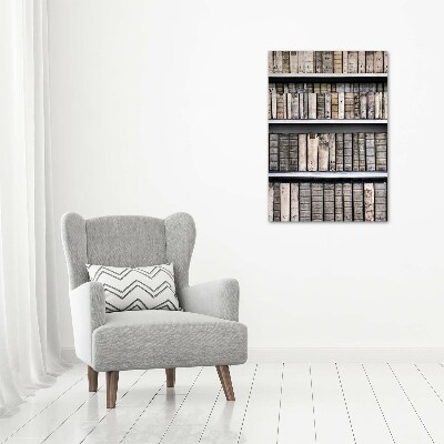 Foto obraz na płótnie pionowy Półka na książki