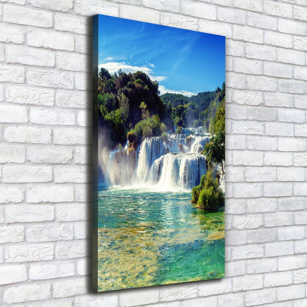 Foto obraz na płótnie pionowy Wodospad Krka