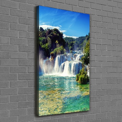 Foto obraz na płótnie pionowy Wodospad Krka