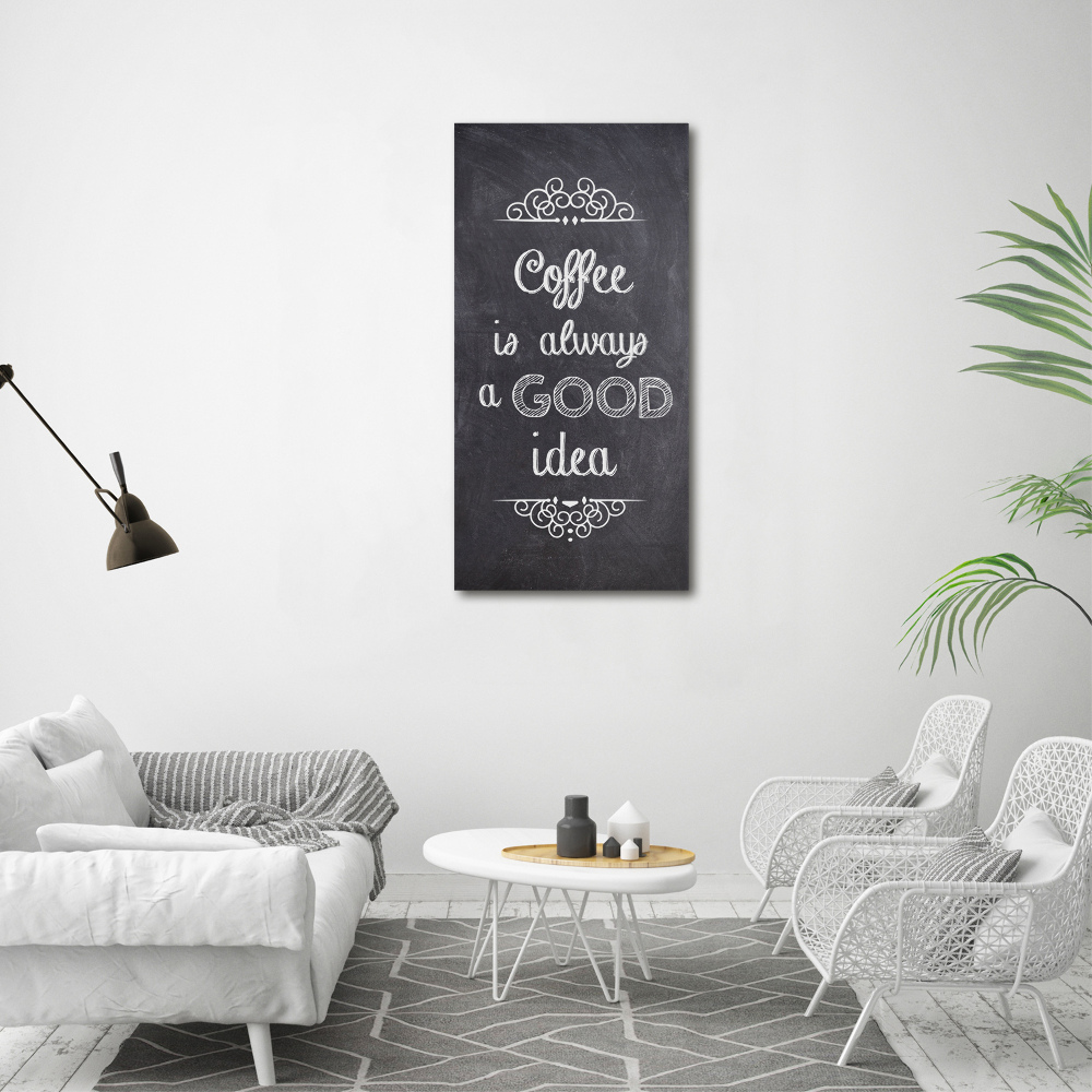 Foto obraz na płótnie do salonu pionowy Kawa kolaż