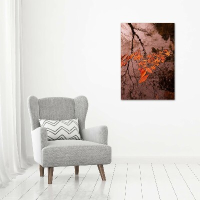 Foto obraz na płótnie pionowy Jesienne liście