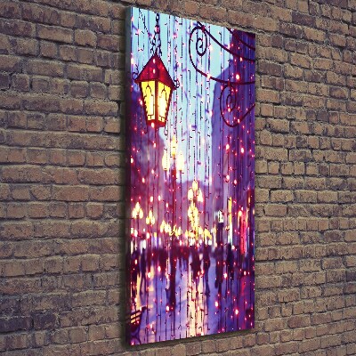 Foto obraz na płótnie pionowy Światełka w mieście