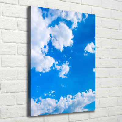 Foto obraz na płótnie pionowy Chmury na niebie