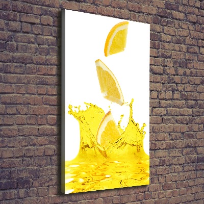 Foto obraz na płótnie pionowy Cytrynowy sok