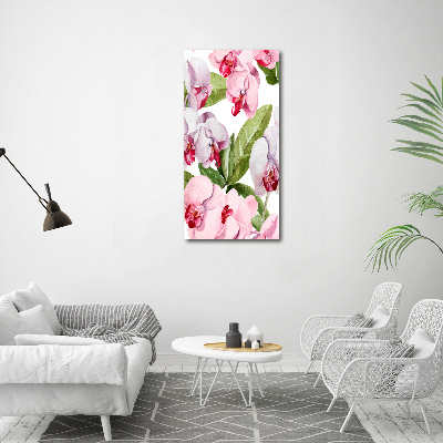 Foto obraz na płótnie do salonu pionowy Orchidea