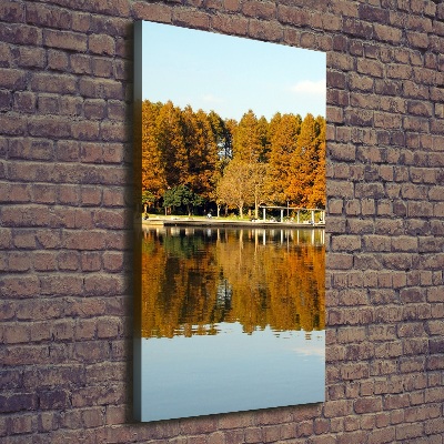 Foto obraz na płótnie pionowy Park jesienią