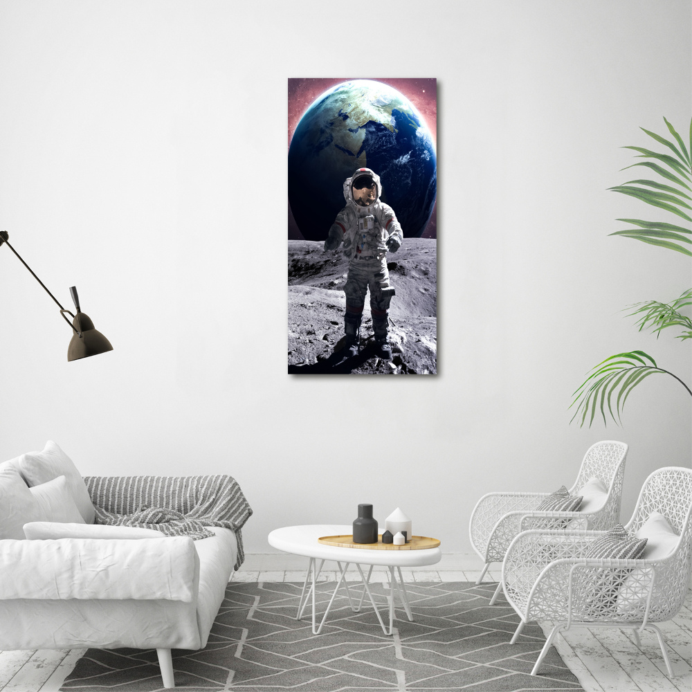 Foto obraz na płótnie do salonu pionowy Astronauta