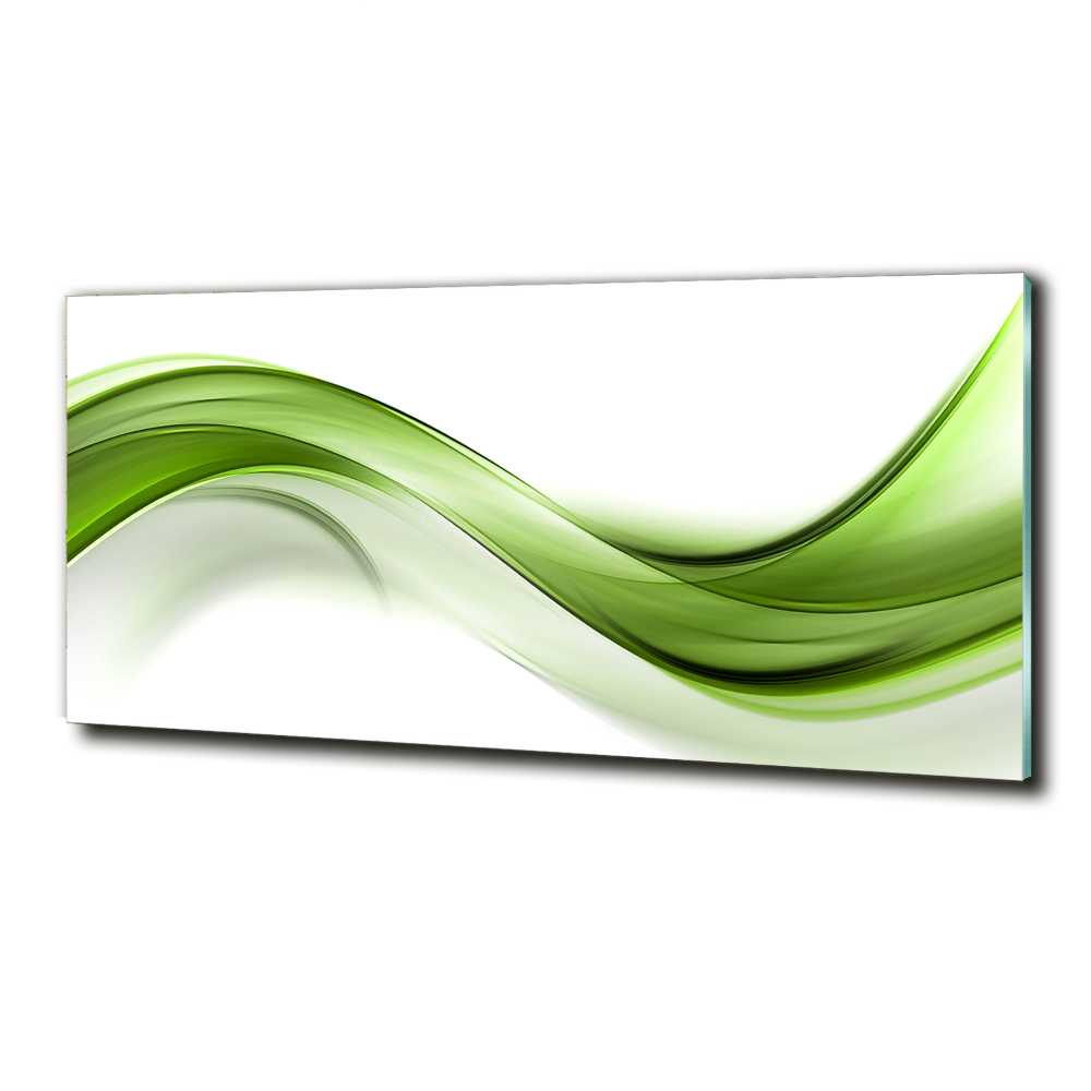 Foto obraz szkło hartowane Zielona fala