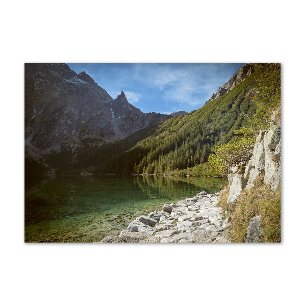 Foto obraz szklany Morskie oko Tatry