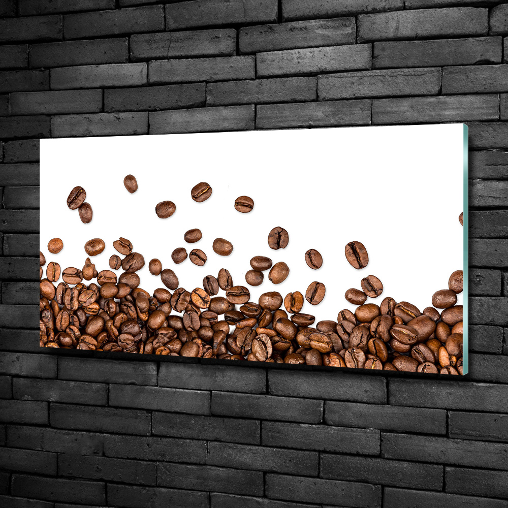 Foto obraz szkło hartowane Ziarna kawy
