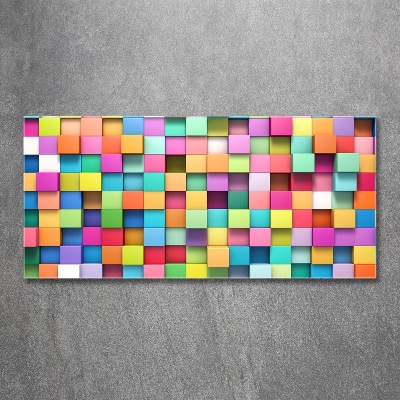 Foto-obraz szklany Kolorowe kwadraty