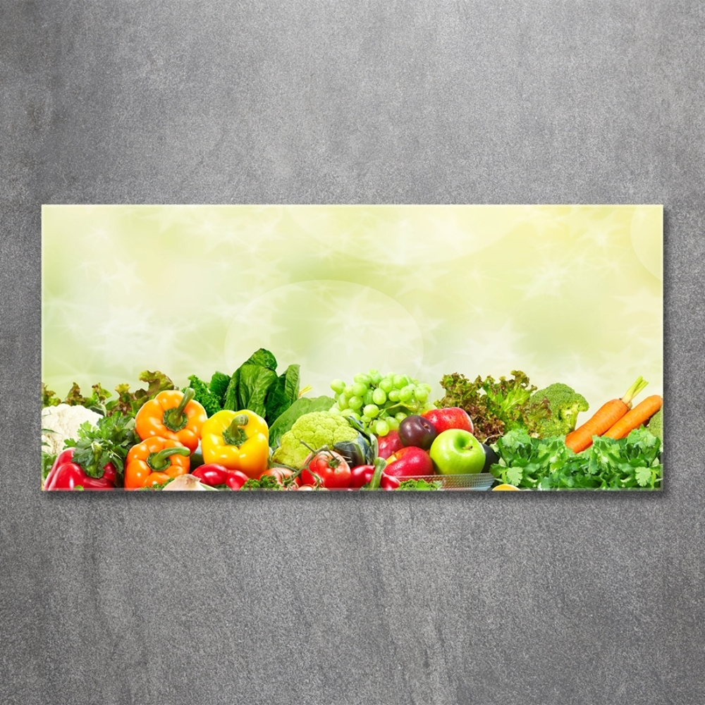 Fotoobraz na ścianę szkło hartowane Warzywa