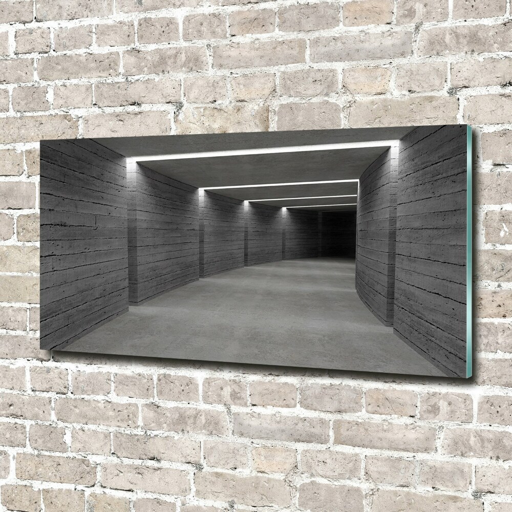 Foto obraz szkło hartowane Betonowy tunel