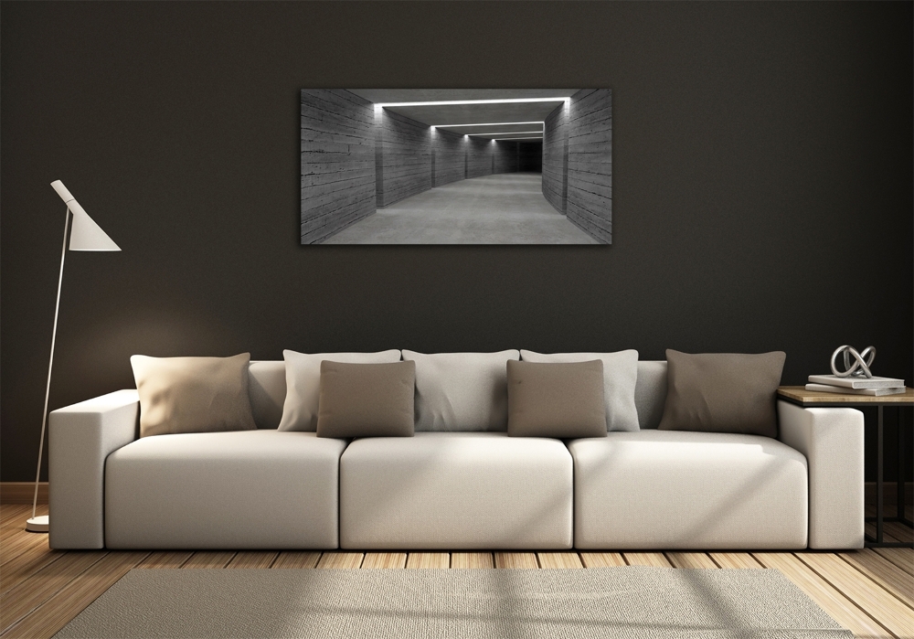 Foto obraz szkło hartowane Betonowy tunel