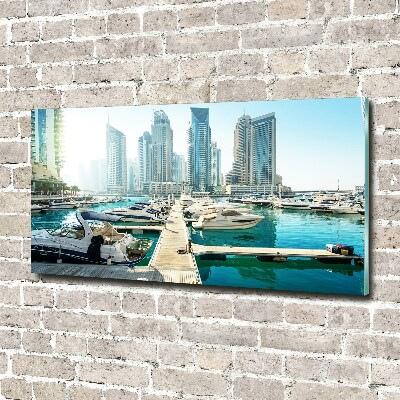 Fotoobraz na ścianę szklany Marina w Dubaju
