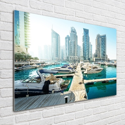 Fotoobraz na ścianę szklany Marina w Dubaju