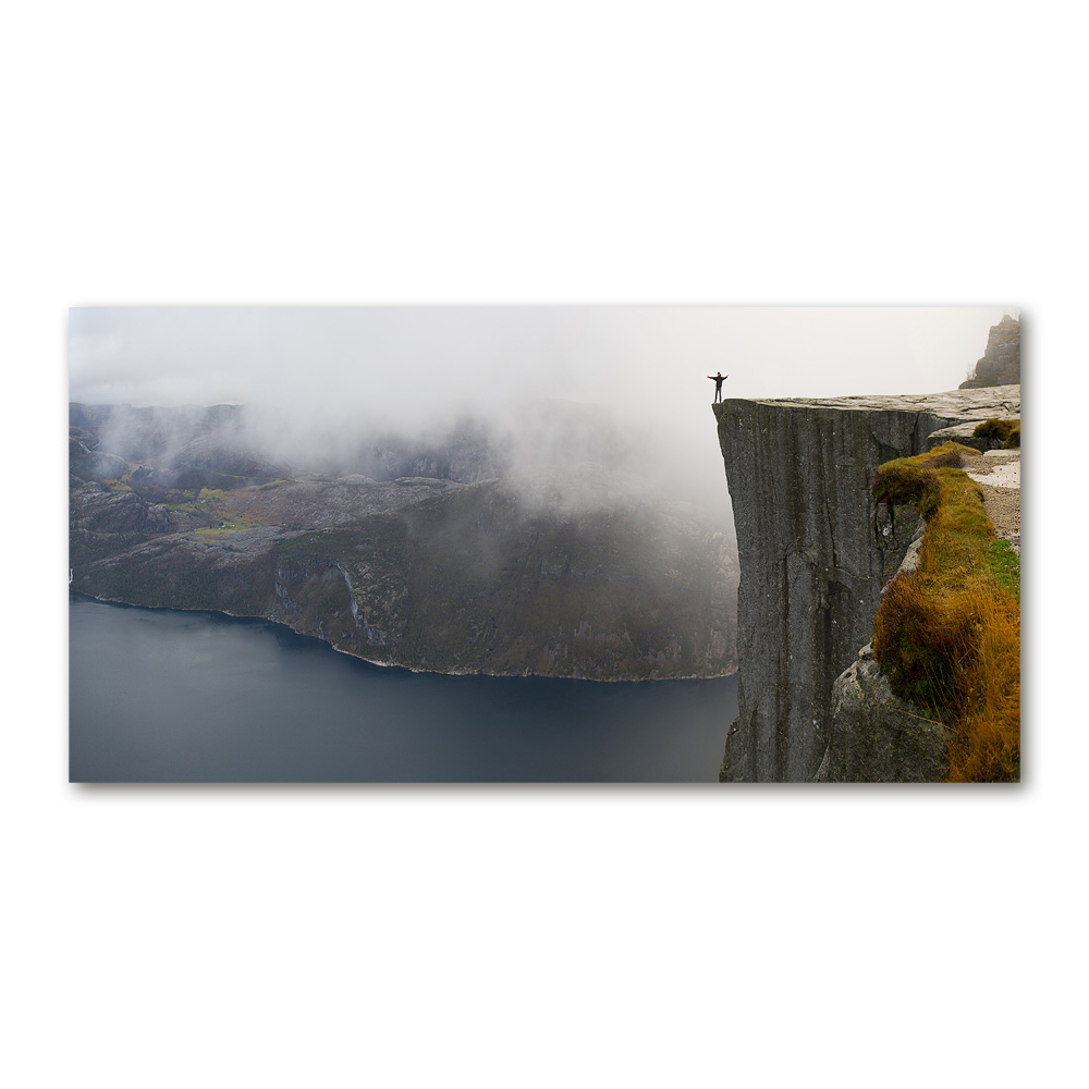 Foto obraz szkło hartowane Norweski klif