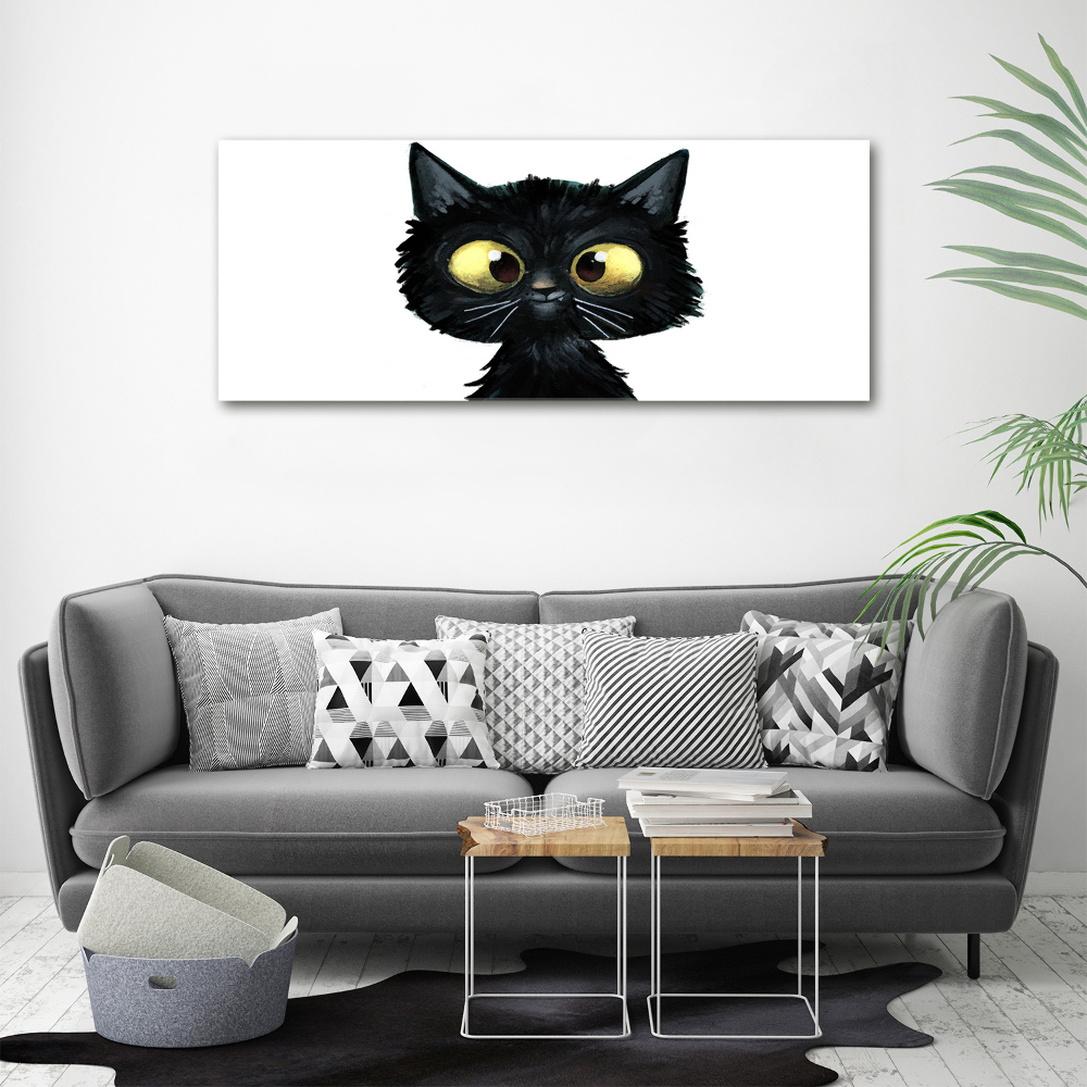 Fotoobraz na ścianę szklany Ilustracja kota