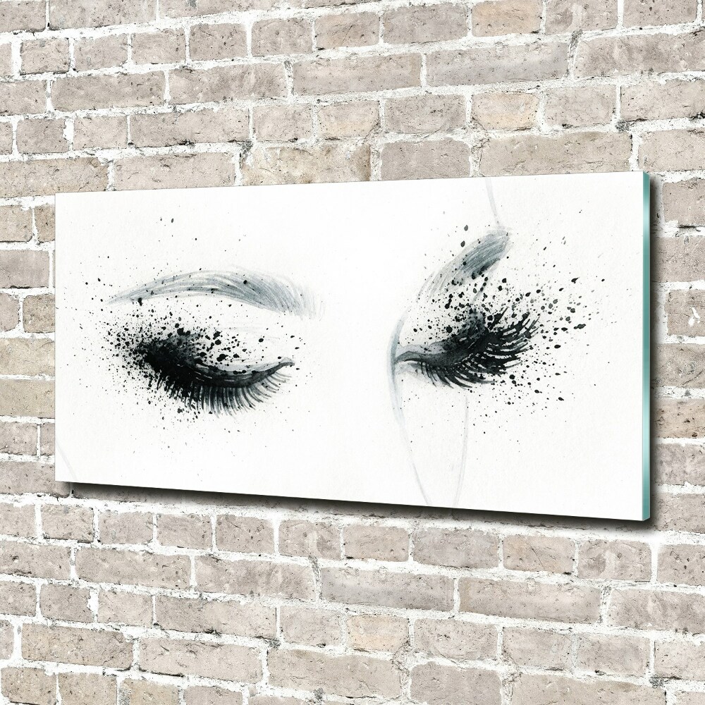 Fotoobraz na ścianę szkło hartowane Makijaż