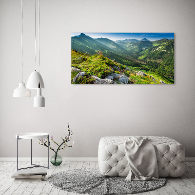 Foto obraz szkło hartowane Świt w Tatrach
