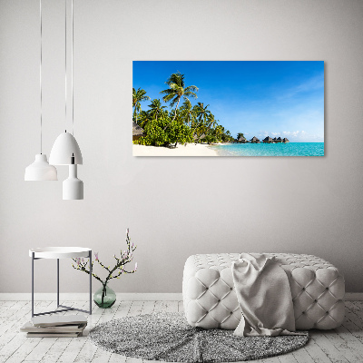 Foto obraz szklany Plaża na Karaibach
