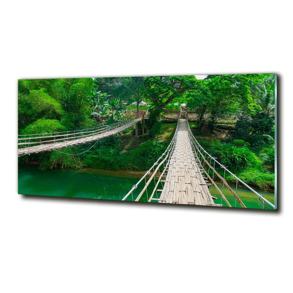 Foto obraz szkło hartowane Most nad rzeką