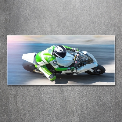 Foto obraz szklany Wyścig motocyklowy