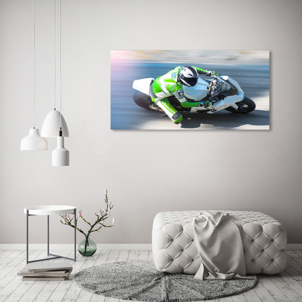 Foto obraz szklany Wyścig motocyklowy