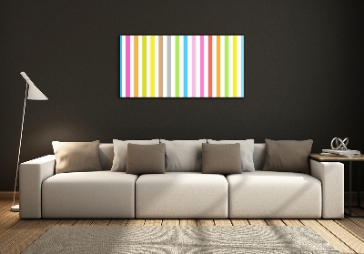 Foto obraz szkło hartowane Kolorowe paski
