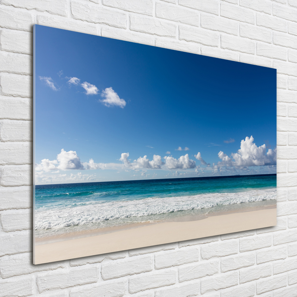 Foto obraz szkło hartowane Plaża Seszele
