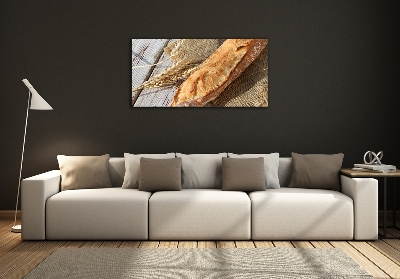 Fotoobraz na ścianę szklany Świeża bagietka