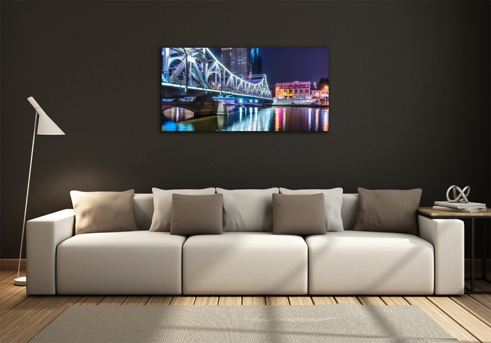 Foto obraz szkło hartowane Szanghaj most