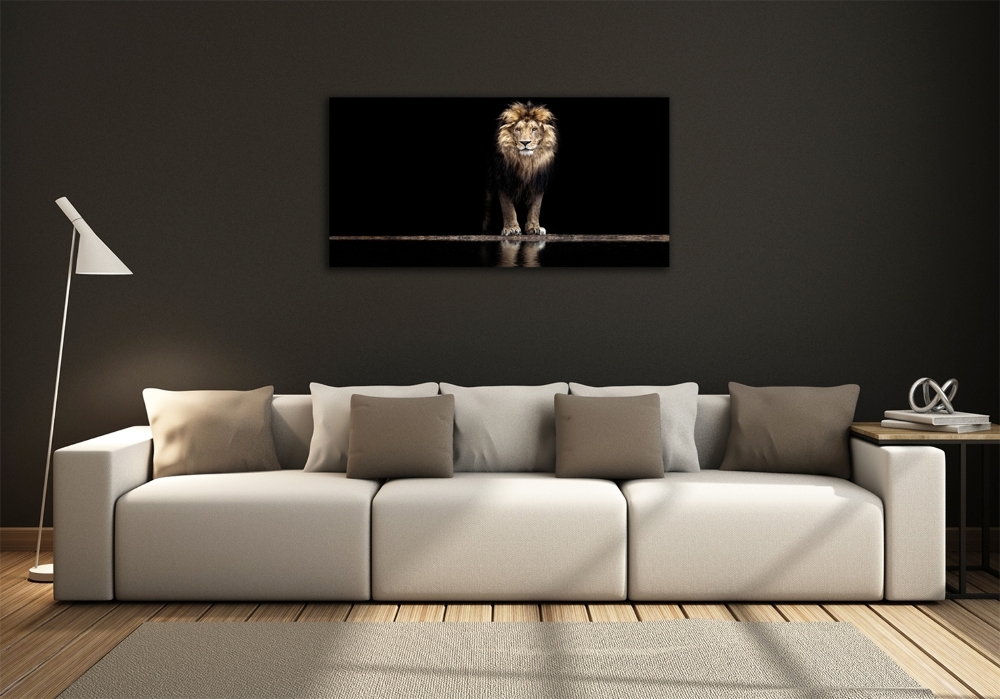 Foto-obraz szkło hartowane Portret lwa